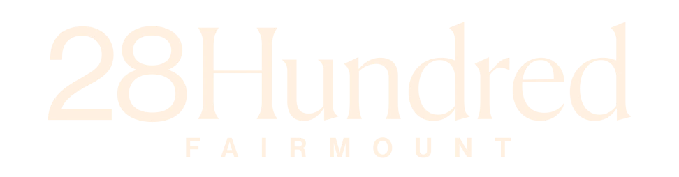 28Hundred Fairmount wordmark logo for luxury residential development
